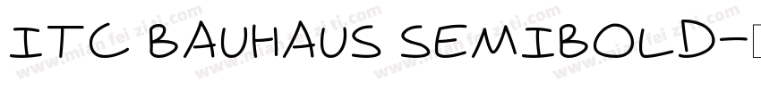 ITC Bauhaus semibold字体转换